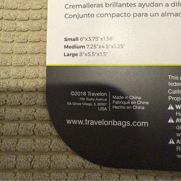 Travelon- set of 2 accessory packing squares - Picture 9 of 9